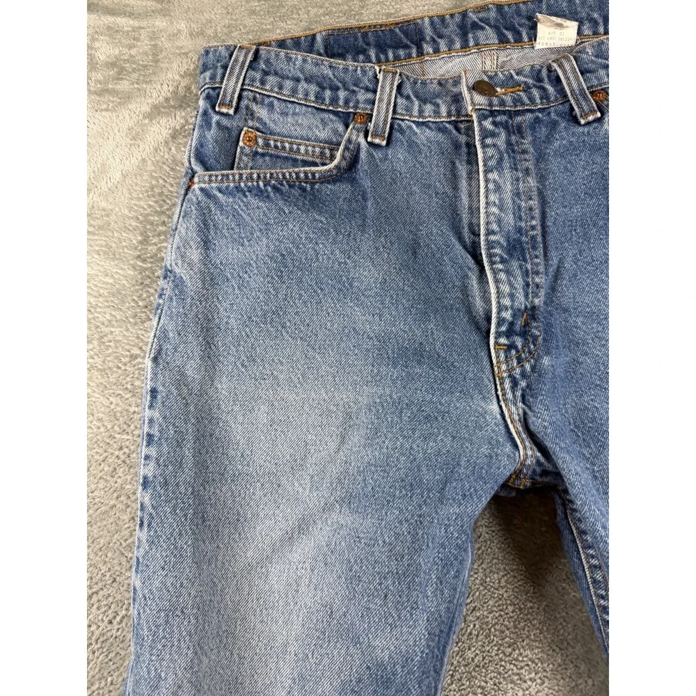 Vtg Levi's 505 Jeans Mens 34x30 Orange Tab Regular Fit Straight Leg US (33x25)